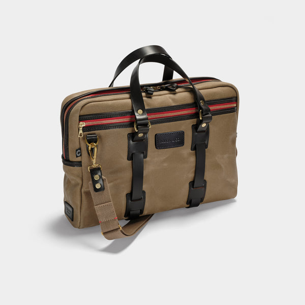 Croots Vintage Canvas Laptop Bag - Business Tasche - Sand